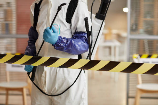 Professional Biohazard Cleanup technician working in Pembroke, VA
